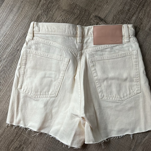 NWOT Cream rag & bone jean shorts - Picture 4 of 4
